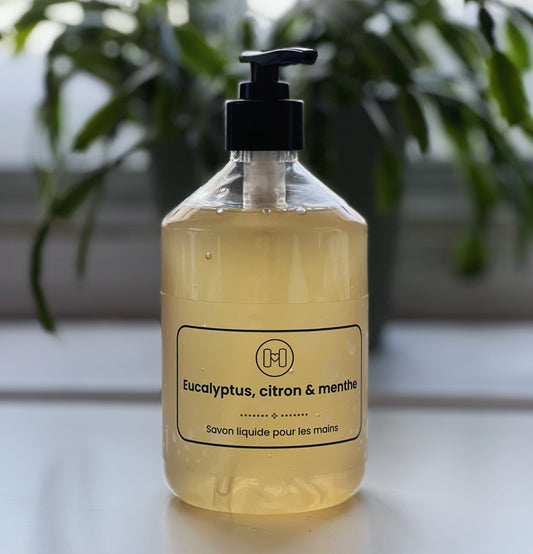 Savon liquide pour les mains - Eucalyptus, citron & menthe